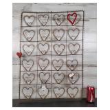Picture Holder Hanging Hearts 28.5" ï¿½ 20"
