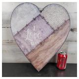 "I Love us" Wood Heart Sign