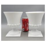 Milk Glass 7" Compote Pedestals