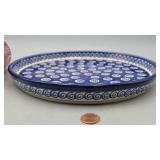 Boleslawiec Ceramic Hand-Made 9.5" Platter Poland