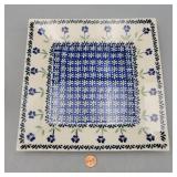 Boleslawiec Platter,"Mariposa Lily" Poland