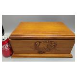 Turkey Wood Box 15"W 10"D 6"T