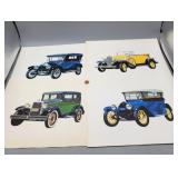Vintage Chevrolets  11" ï¿½ 14" Paintings