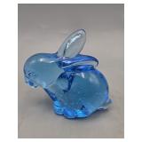 Blue Glass Bunny