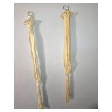 Macrome hanging plant pot holders(2) 41"&44"