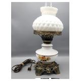 Milk Glass Hurricane Lamp