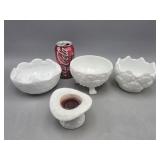 Milk Glass Dishes Candle Top Hat Has Been