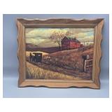 Framed Farm Pic 16.5" ï¿½ 14"