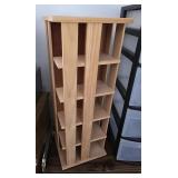 Rotating Wood Storage Shelving