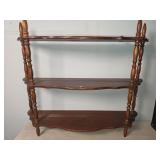 3 tiered wall shelf, 20"H x 27"W x 8"D
