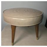 Mid century modern footstool,17" across 13.5 high