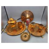 Copper Serving Trey Candle Holder Mug