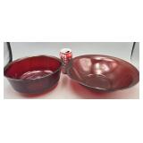 Ruby Red Bowls