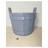 Wood bucket, 11" across