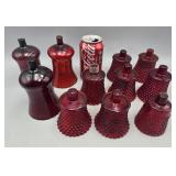 Ruby Red Candle Holders