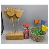 Wood Tulips