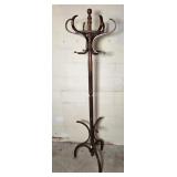 Wood Coat Rack - Has One Arm Loose