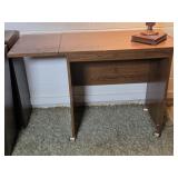 Drop-Leaf Rolling Table 29W without Leaf, Leaf 11"