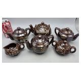 Geoup of Japanese Teapots & Cream & Sugar