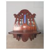 Wooden wall shelf,13"X17"X7"