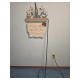 Yard sign spring decor,51",metal