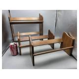 Group of 3 Wood Book Holders