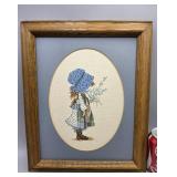 Girl Needle Point 13"ï¿½16.5"