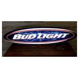 LIGHTED BUD LIGHT WALL SIGN WORKS 41'x12' LIGHTED BUD LIGHT WALL SIGN WORKS 41'x12'