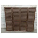 4 Window Shutters Brown 49.5'x14' 4 Window Shutters Brown 49.5'x14'