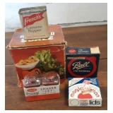 Vintage Lot of Kitchen - Scale, French's Tin, Jar Vintage Lot of Kitchen - Scale, French's Tin, Jar
