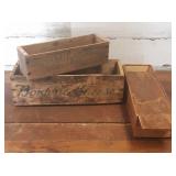 Vintage Cheese Boxes and One Box with Lid lot of Vintage Cheese Boxes and One Box with Lid lot of