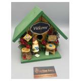HAND-MADE BIRDHOUSE - WELCOME HAND-MADE BIRDHOUSE - WELCOME