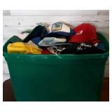 Full Tote of Hats - some need cleaned some bill's Full Tote of Hats - some need cleaned some bill's