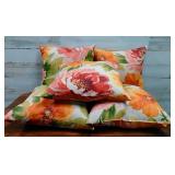 5 Outdoor Flower Patio Pillows 5 Outdoor Flower Patio Pillows