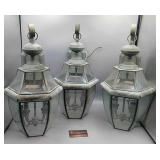 3 Outdoor Wall Hanging Lights 20' Tall 3 Outdoor Wall Hanging Lights 20' Tall