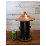 Copper and green bird feeder Copper and green bird feeder