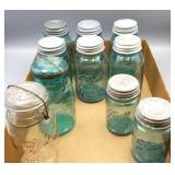 LOT OF 10 BALL MASON JARS WITH LIDS LOT OF 10 BALL MASON JARS WITH LIDS
