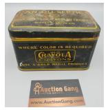 Vintage Crayola Crayon Tin - some rust Vintage Crayola Crayon Tin - some rust