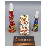 SET OF 3 VINTAGE NOISEMAKERS JAPAN SET OF 3 VINTAGE NOISEMAKERS JAPAN