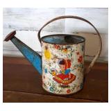 Vintage Toy Watering Can 9' tall - there some rust Vintage Toy Watering Can 9' tall - there some rust