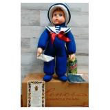 1996 Lenci Cloth Doll Sailor Baby Marco 18' 1996 Lenci Cloth Doll Sailor Baby Marco 18'