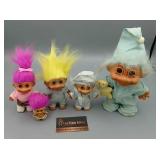 Lot of 5 Vintage Troll Doll's Lot of 5 Vintage Troll Doll's