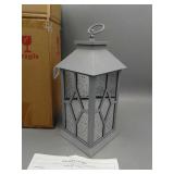 *New* Battery Operated Lantern Gray 13' Tall *New* Battery Operated Lantern Gray 13' Tall