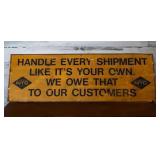 Vintage NTC Nebraska Transport Company Metal Sign Vintage NTC Nebraska Transport Company Metal Sign