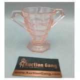 Pink Depression Glass Sugar Dish Pink Depression Glass Sugar Dish