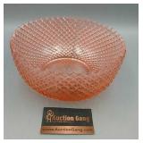 Pink Depression Glass Serving Bowl 8.5' Pink Depression Glass Serving Bowl 8.5'