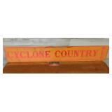 Cyclone Country BLVD Aluminum Sign 3'X36' Cyclone Country BLVD Aluminum Sign 3'X36'