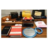 Lot of Spartus Alarm Clock - Books - Golf Tin Lot of Spartus Alarm Clock - Books - Golf Tin
