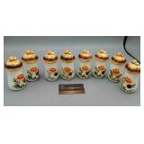 8 Vintage Mushroom Salt and Pepper Shakers 8 Vintage Mushroom Salt and Pepper Shakers