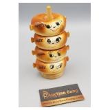 SALT & PEPPER - STACKING SALT & PEPPER SHAKERS SALT & PEPPER - STACKING SALT & PEPPER SHAKERS